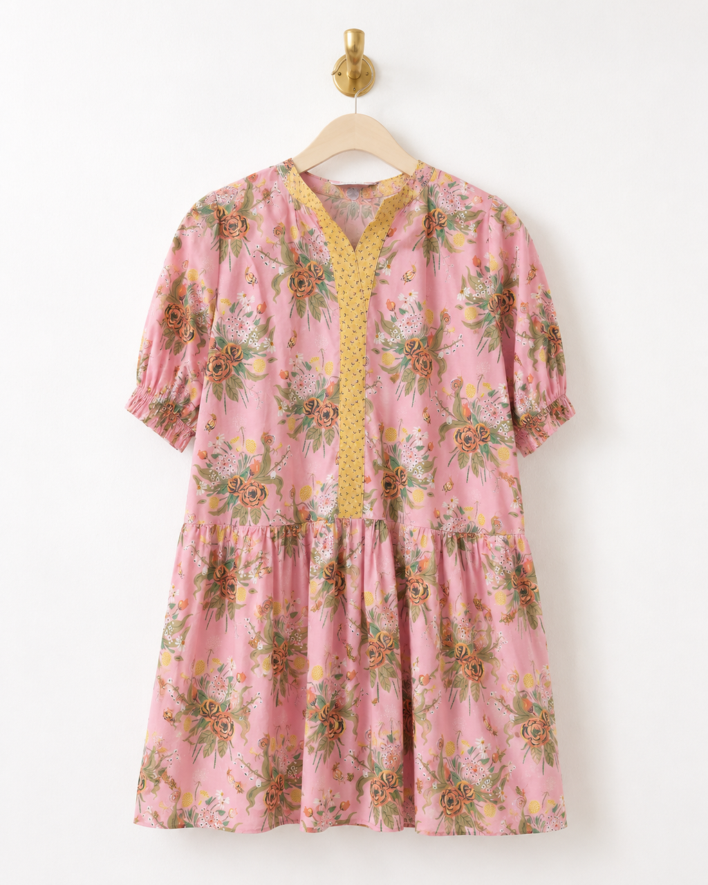 Uncle Frank Pink and Orange Rose Dress