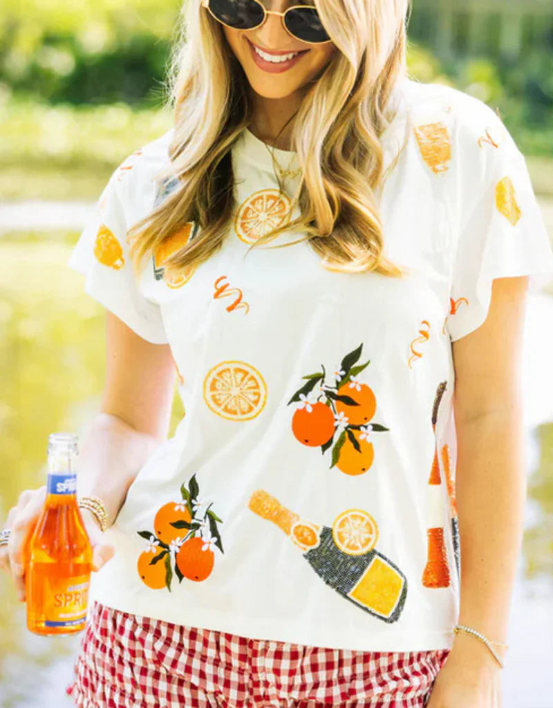 Queen of Sparkles - Mimosa Icon Tee